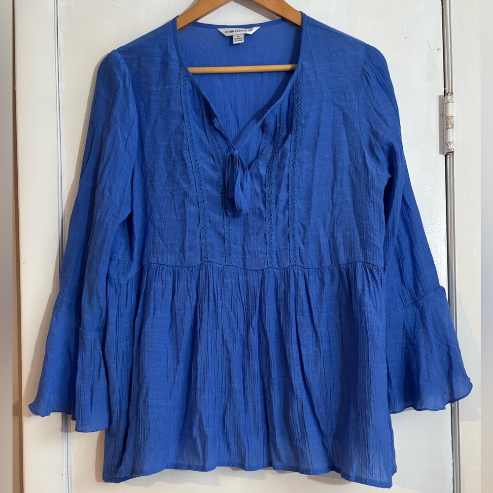 Counterparts Royal Blue Boho Blouse